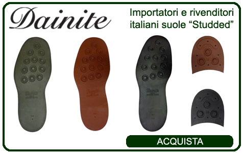 Importatore e distributore italiano  suole Dainite studded